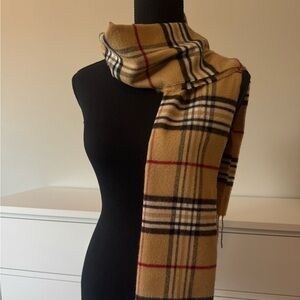 Plaid Tan Scarf